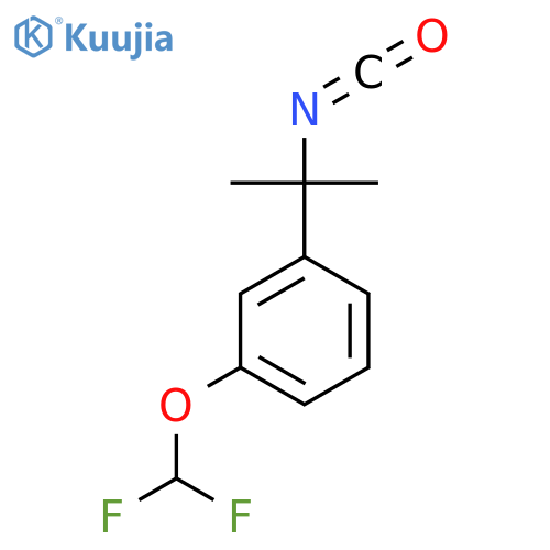 1-(Difluoromethoxy)-3-(2-isocyanatopropan-2-yl)benzene structure