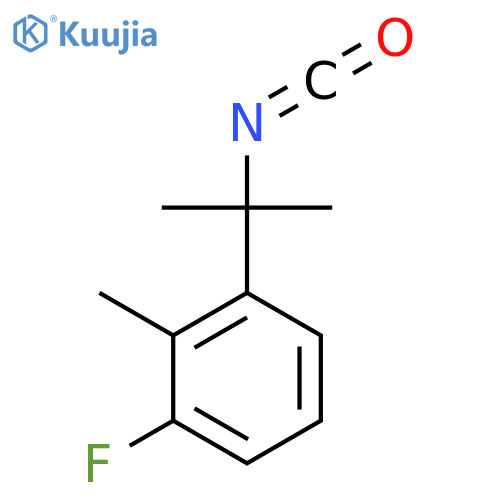 1-Fluoro-3-(2-isocyanatopropan-2-yl)-2-methylbenzene structure