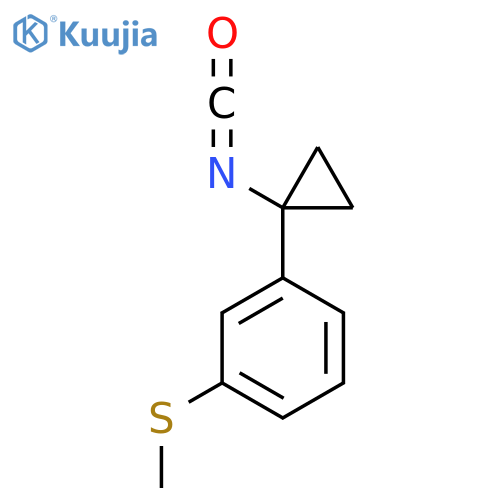 1-(1-Isocyanatocyclopropyl)-3-(methylsulfanyl)benzene structure