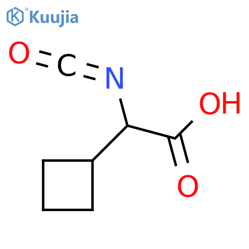 2-cyclobutyl-2-isocyanatoacetic acid structure