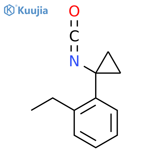 1-ethyl-2-(1-isocyanatocyclopropyl)benzene structure