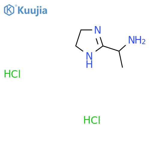 1-(4,5-dihydro-1H-imidazol-2-yl)ethan-1-amine dihydrochloride structure