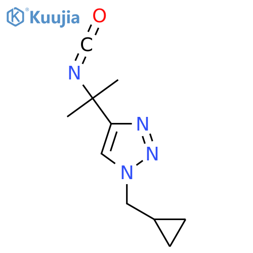 1-(cyclopropylmethyl)-4-(2-isocyanatopropan-2-yl)-1H-1,2,3-triazole structure