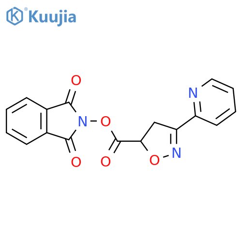 1,3-dioxo-2,3-dihydro-1H-isoindol-2-yl 3-(pyridin-2-yl)-4,5-dihydro-1,2-oxazole-5-carboxylate structure