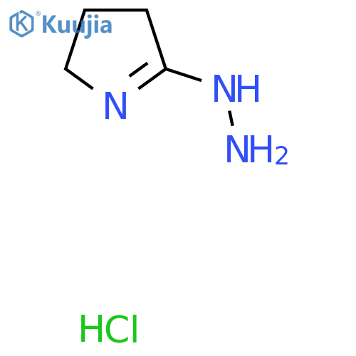 5-hydrazinyl-3,4-dihydro-2H-pyrrole hydrochloride structure