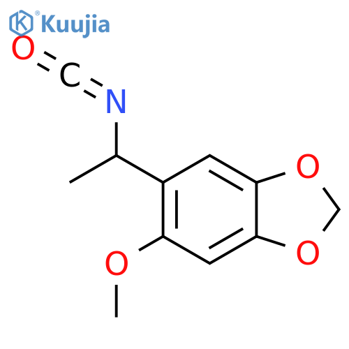 5-(1-Isocyanatoethyl)-6-methoxy-1,3-dioxaindane structure