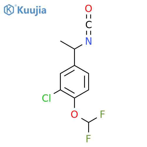 2-chloro-1-(difluoromethoxy)-4-(1-isocyanatoethyl)benzene structure
