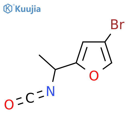 4-bromo-2-(1-isocyanatoethyl)furan structure