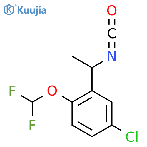 4-Chloro-1-(difluoromethoxy)-2-(1-isocyanatoethyl)benzene structure