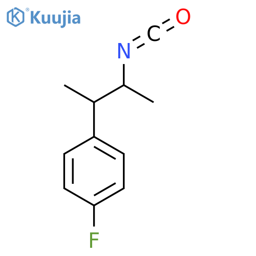1-Fluoro-4-(3-isocyanatobutan-2-yl)benzene structure