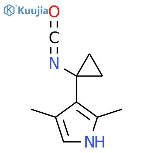 3-(1-isocyanatocyclopropyl)-2,4-dimethyl-1H-pyrrole structure