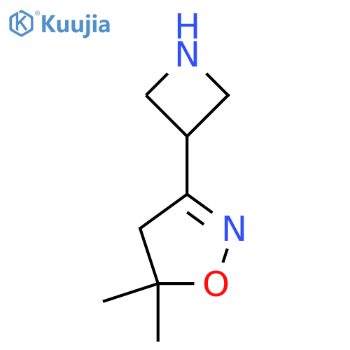 3-(Azetidin-3-yl)-5,5-dimethyl-4,5-dihydro-1,2-oxazole structure