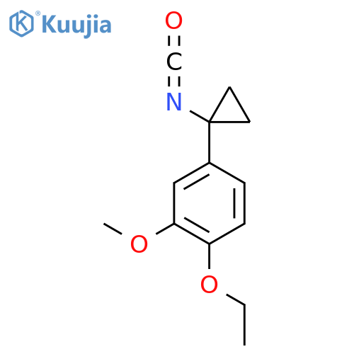 1-ethoxy-4-(1-isocyanatocyclopropyl)-2-methoxybenzene structure