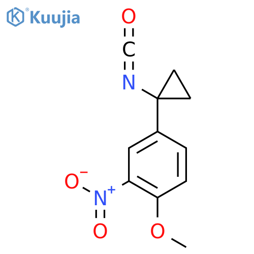 4-(1-isocyanatocyclopropyl)-1-methoxy-2-nitrobenzene structure