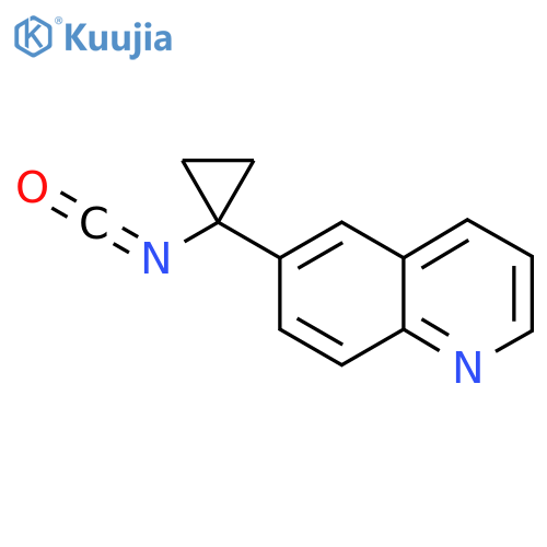 6-(1-isocyanatocyclopropyl)quinoline structure