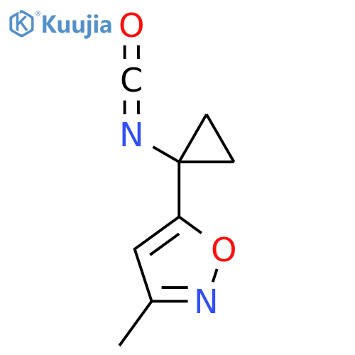 5-(1-isocyanatocyclopropyl)-3-methyl-1,2-oxazole structure