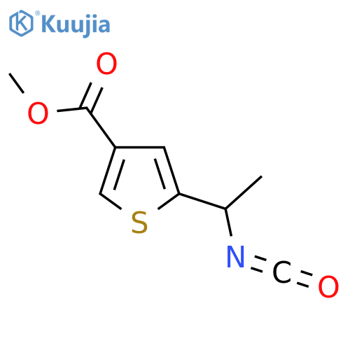 methyl 5-(1-isocyanatoethyl)thiophene-3-carboxylate structure