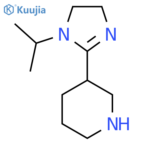 3-1-(propan-2-yl)-4,5-dihydro-1H-imidazol-2-ylpiperidine structure