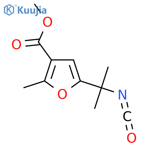 methyl 5-(2-isocyanatopropan-2-yl)-2-methylfuran-3-carboxylate structure