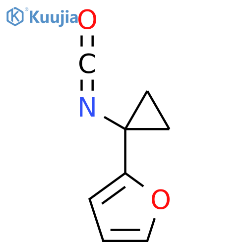 2-(1-isocyanatocyclopropyl)furan structure