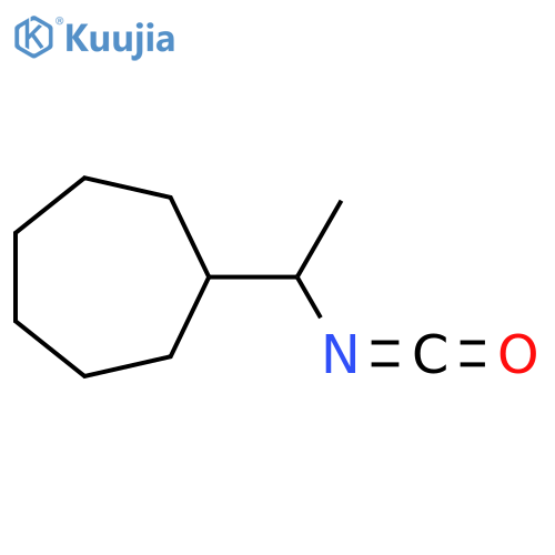 (1-isocyanatoethyl)cycloheptane structure