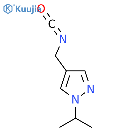 4-(isocyanatomethyl)-1-(propan-2-yl)-1H-pyrazole structure