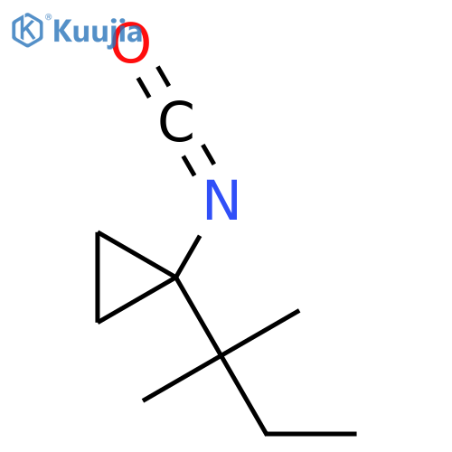 1-isocyanato-1-(2-methylbutan-2-yl)cyclopropane structure