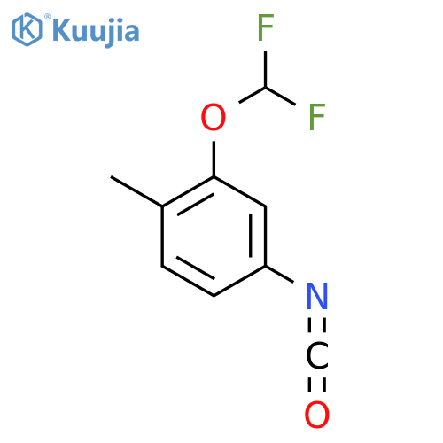 2-(difluoromethoxy)-4-isocyanato-1-methylbenzene structure