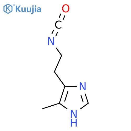 5-(2-isocyanatoethyl)-4-methyl-1H-imidazole structure