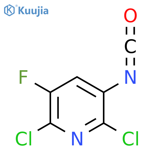2,6-Dichloro-3-fluoro-5-isocyanatopyridine structure