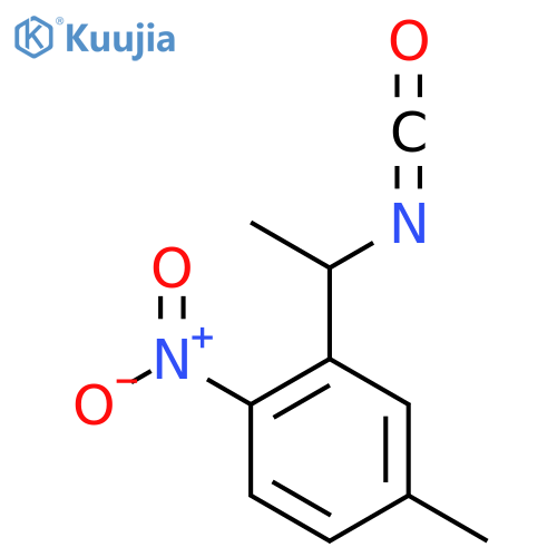 2-(1-isocyanatoethyl)-4-methyl-1-nitrobenzene structure