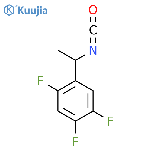 1,2,4-trifluoro-5-(1-isocyanatoethyl)benzene structure