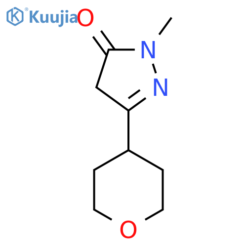 1-methyl-3-(oxan-4-yl)-4,5-dihydro-1H-pyrazol-5-one structure
