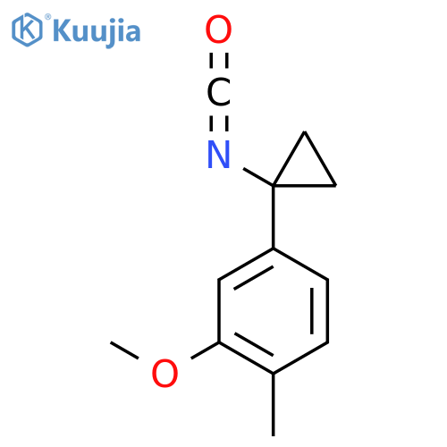 4-(1-isocyanatocyclopropyl)-2-methoxy-1-methylbenzene structure