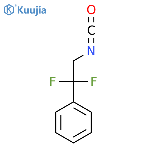 (1,1-difluoro-2-isocyanatoethyl)benzene structure