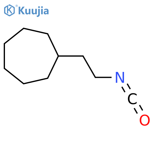 (2-isocyanatoethyl)cycloheptane structure