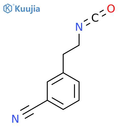 3-(2-isocyanatoethyl)benzonitrile structure