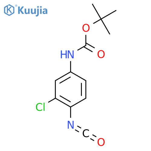tert-butyl N-(3-chloro-4-isocyanatophenyl)carbamate structure