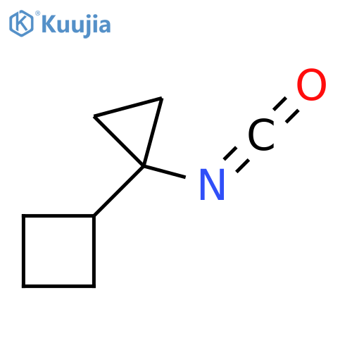 (1-isocyanatocyclopropyl)cyclobutane structure