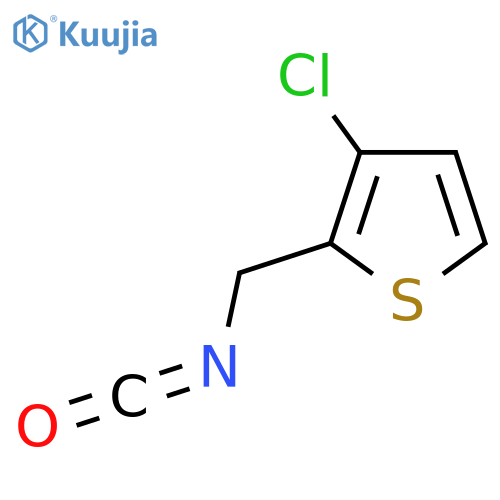 3-chloro-2-(isocyanatomethyl)thiophene structure
