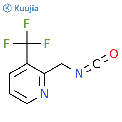 2-(isocyanatomethyl)-3-(trifluoromethyl)pyridine structure