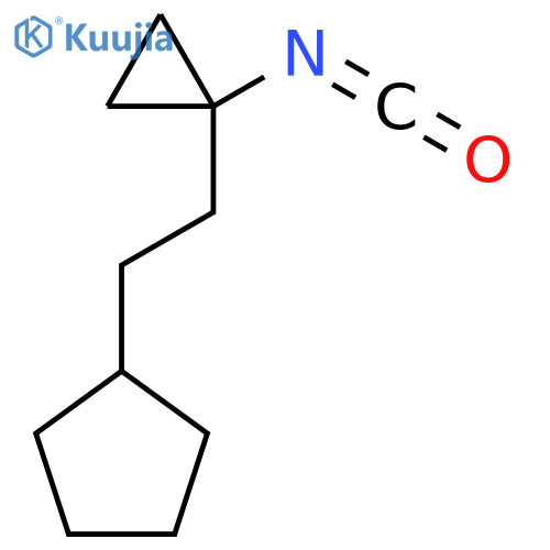 2-(1-isocyanatocyclopropyl)ethylcyclopentane structure