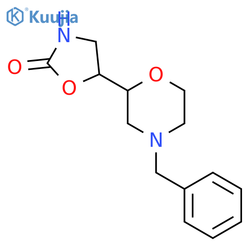 5-(4-benzylmorpholin-2-yl)-1,3-oxazolidin-2-one structure
