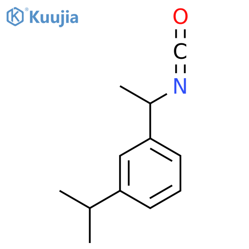 1-(1-isocyanatoethyl)-3-(propan-2-yl)benzene structure