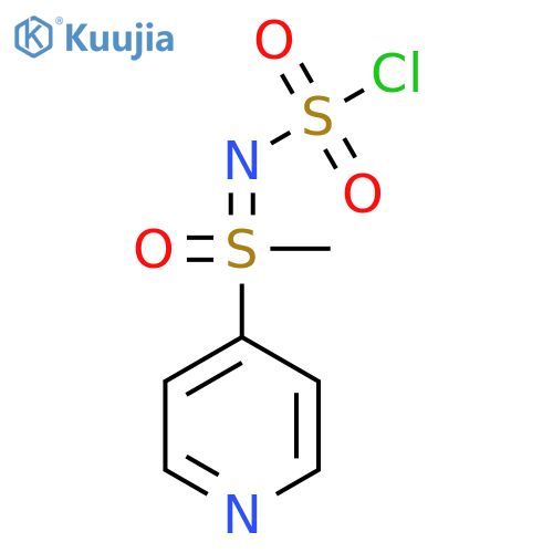 (chlorosulfonyl)imino(methyl)(pyridin-4-yl)-lambda6-sulfanone structure