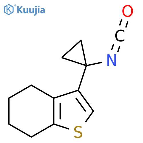 3-(1-isocyanatocyclopropyl)-4,5,6,7-tetrahydro-1-benzothiophene structure