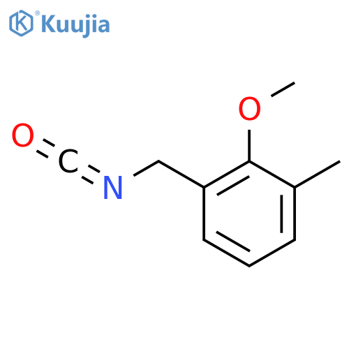 1-(isocyanatomethyl)-2-methoxy-3-methylbenzene structure