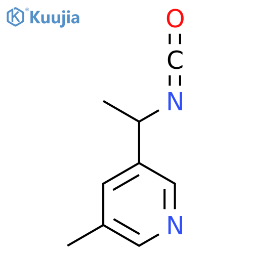 3-(1-isocyanatoethyl)-5-methylpyridine structure