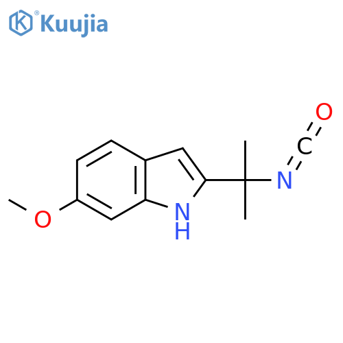 2-(2-isocyanatopropan-2-yl)-6-methoxy-1H-indole structure
