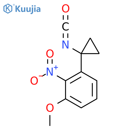 1-(1-isocyanatocyclopropyl)-3-methoxy-2-nitrobenzene structure